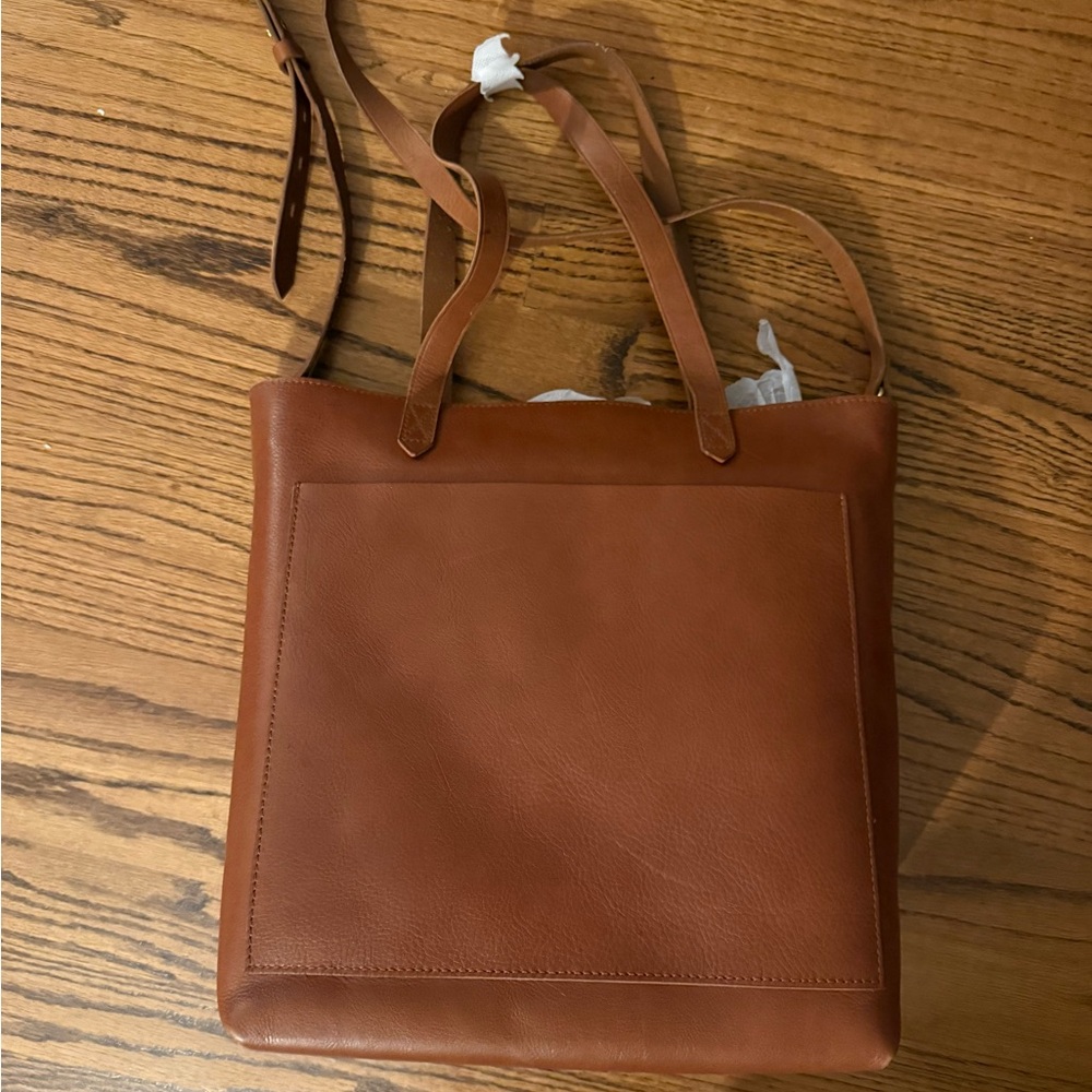 Madewell Brown Leather Tote Bag